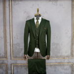 کت و شلوار سبز تیره