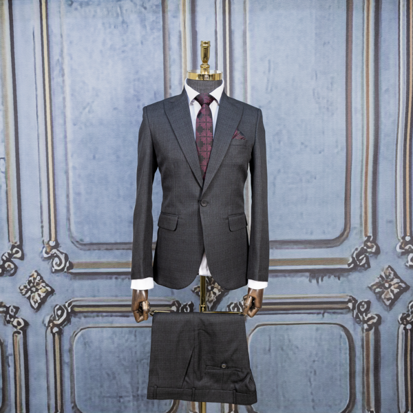 کت و شلوار پرنس دوگال محو ذغالی