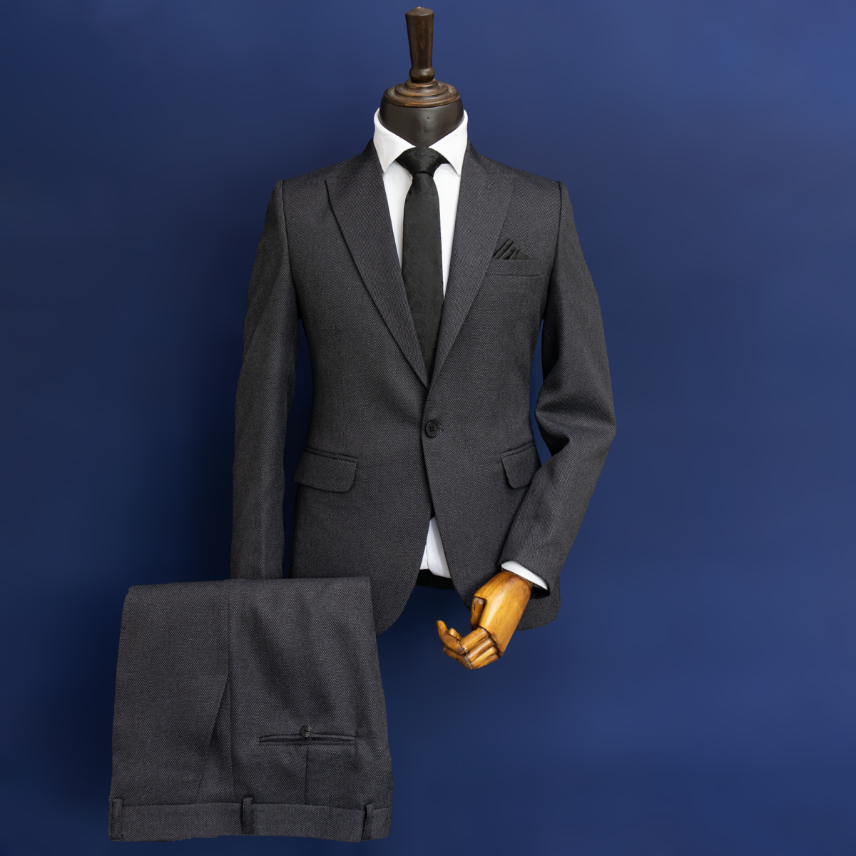 کت و شلوار جودون ذغالی