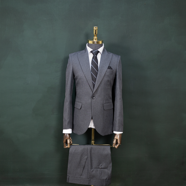 کت و شلوار دیپلمات محو طوسی