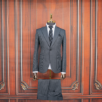 کت و شلوار پیردوپل طوسی