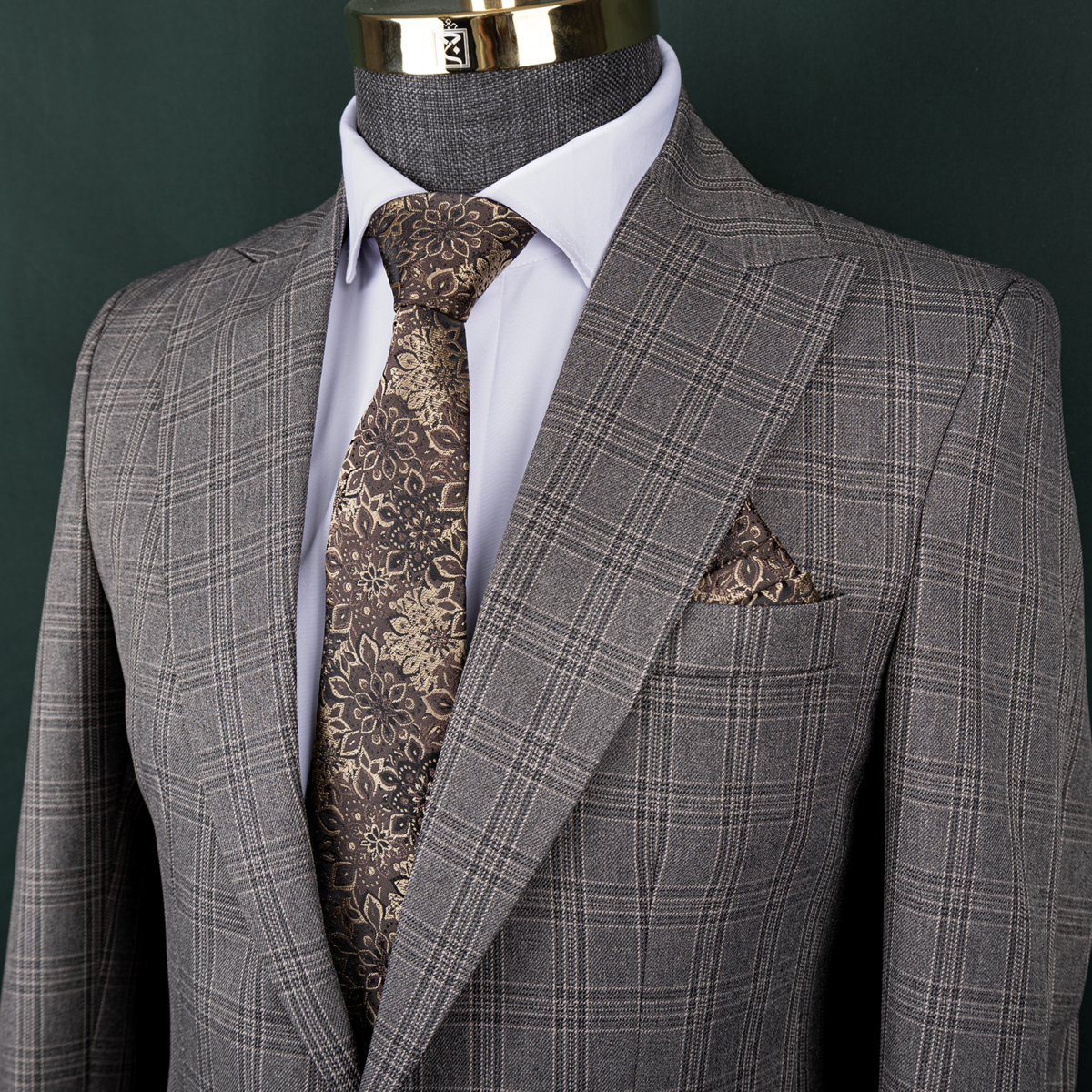 کت شلوار چهارخانه فاستوپنی