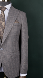 کت شلوار پرنس دوگال خاکی