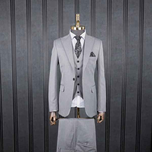 کت و شلوار و جلیقه طوسی دیپلمات عالیجناب