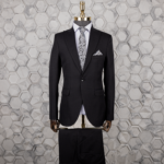 کت و شلوار مشکی فاستونی مطهری