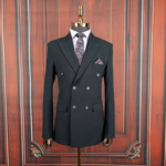 کت تک ذغالی دبل برست بزیاق