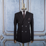 کت تک مشکی دبل برست بزیاق