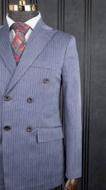 کت شلوار راه راه شش دکمه