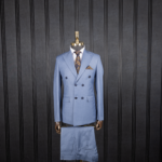 کت و شلوار آسمانی مگا دبل برست