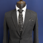 کت شلوار طوسی تیره