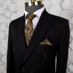 کت شلوار شش دکمه مشکی