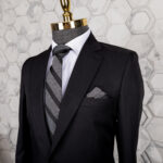 کت شلوار مشکی فاستونی