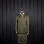 کت و شلوار مردانه سبز دبل برست کش