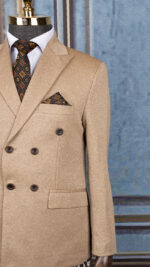 کت شلوار دامادی کرم