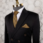 کت شلوار شش دکمه مشکی