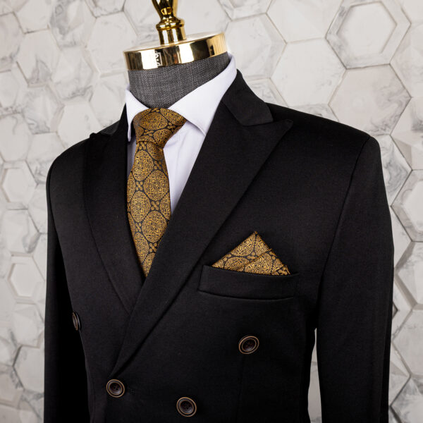 کت شلوار شش دکمه مشکی