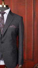 کت شلوار دیپلمات طوسی