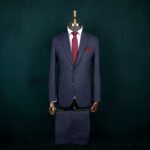 کت و شلوار سرمه ای دیپلمات ریز فاستونی