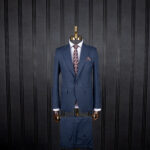 کت و شلوار سرمه ای روشن فاستونی