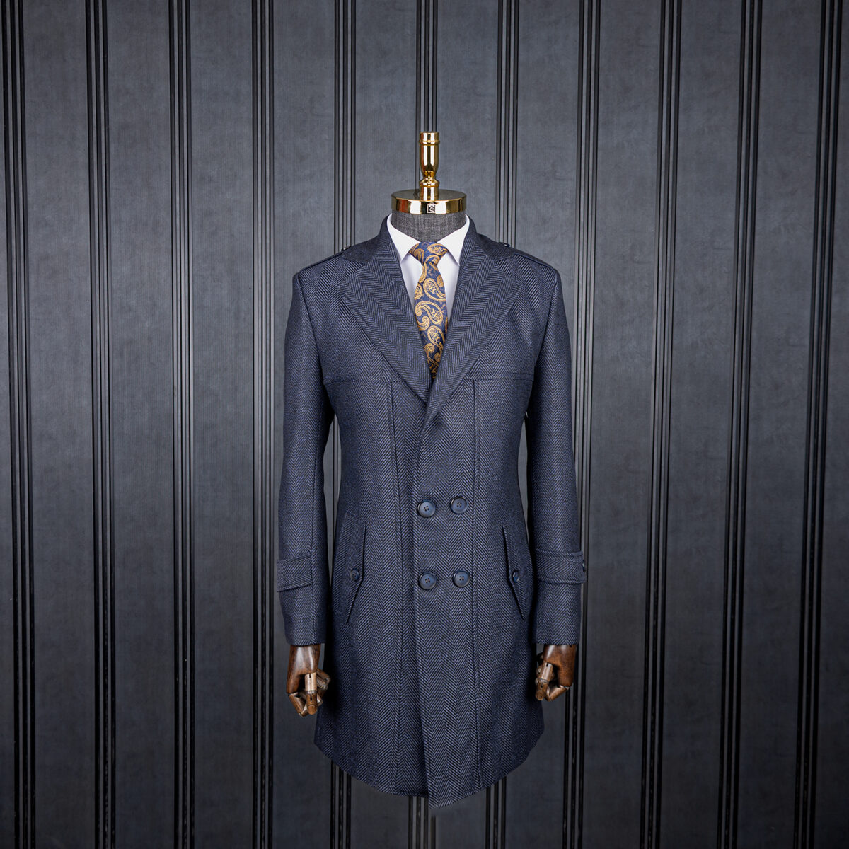 پالتو زمستانه سرمه ای