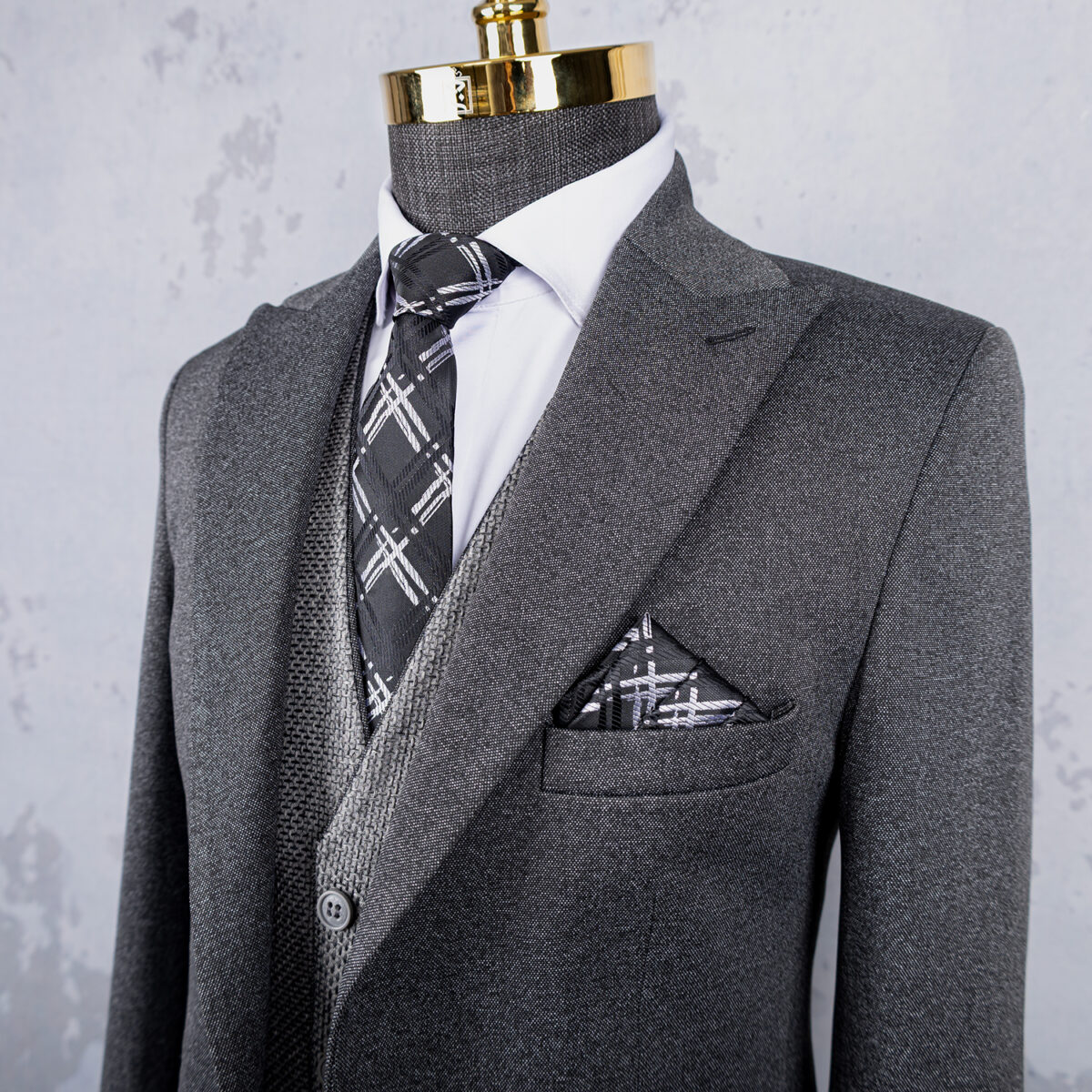 کت شلوار با جلیقه دامادی