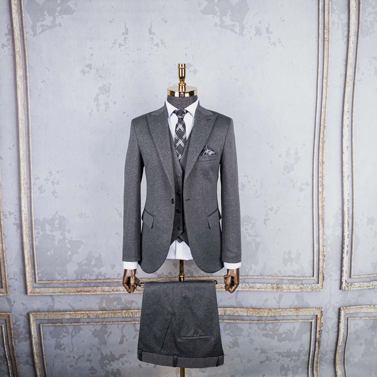 کت شلوار دامادی با جلیقه