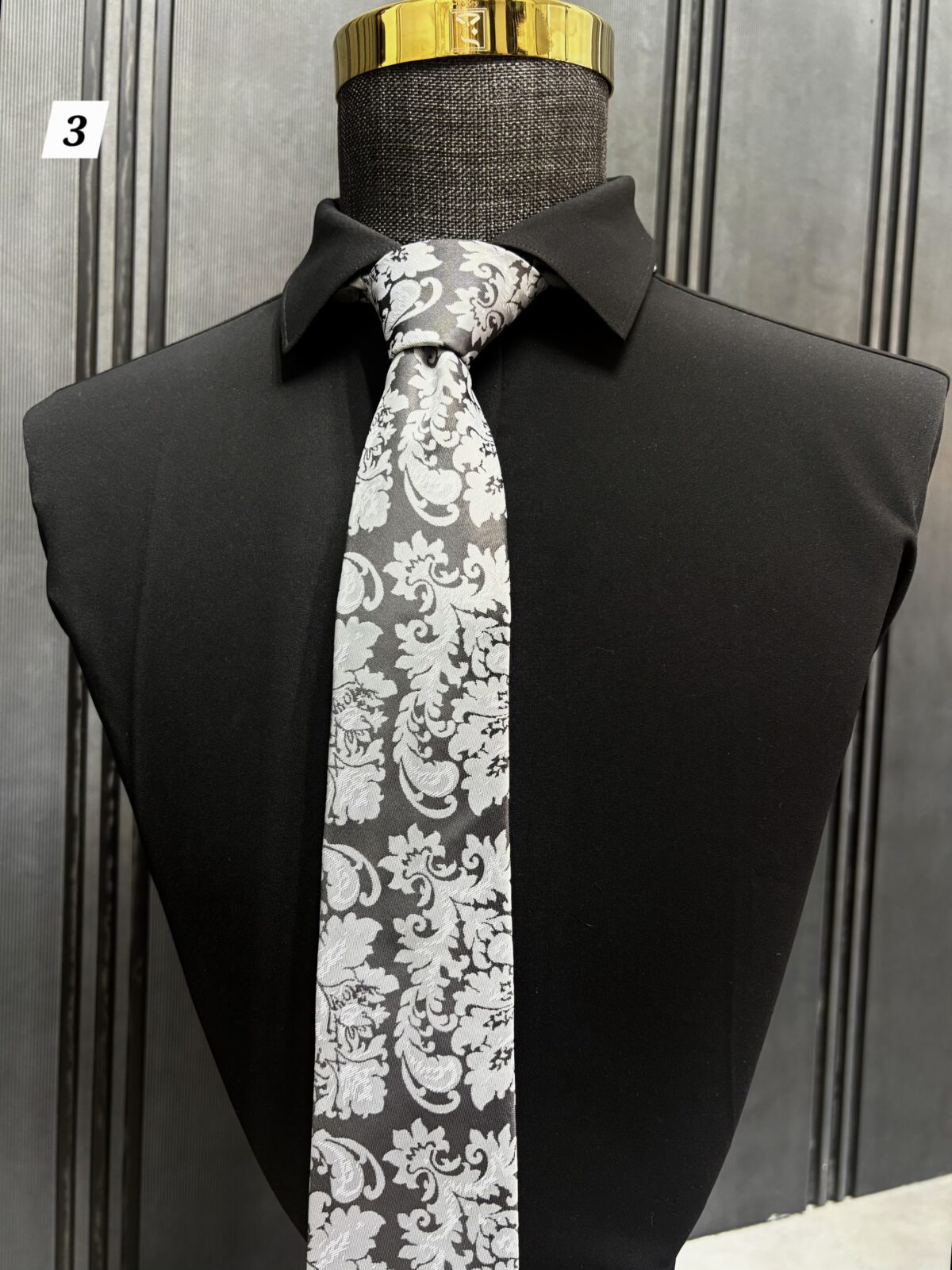 کروات و دستمال جیب طرح دار - Image 4