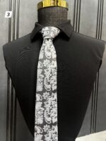 کروات و دستمال جیب طرح دار - Image 4
