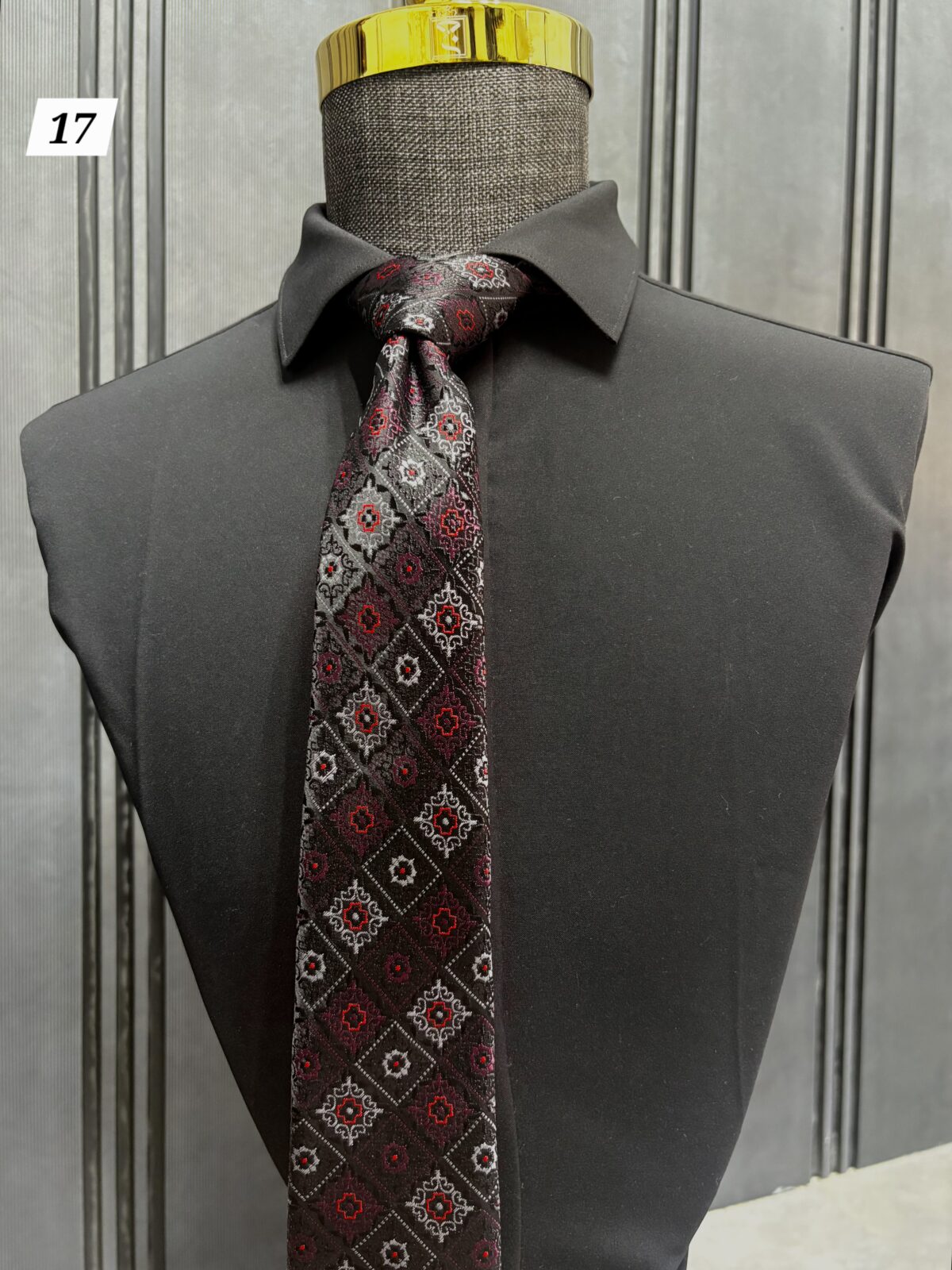 کروات و دستمال جیب طرح دار - Image 18