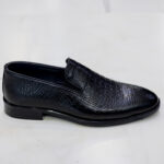 کالج مردانه لوفر مشکی چرم طبیعی - Image 3