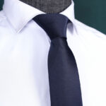 کروات سرمه ای ساده