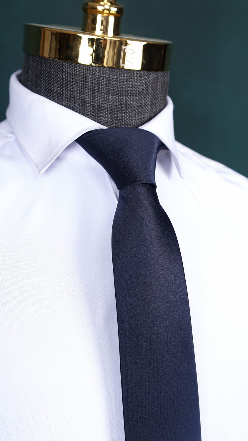 129A4692 کروات سرمه ای ساده