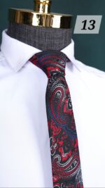 کروات و دستمال جیب طرح دار