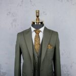 کت شلوار و جلیقه سبز