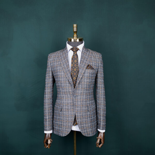 خرید کت تک طوسی