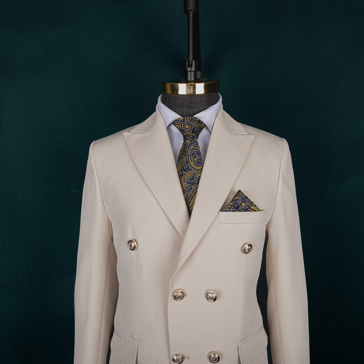 کت و شلوار کرپ دبل برست