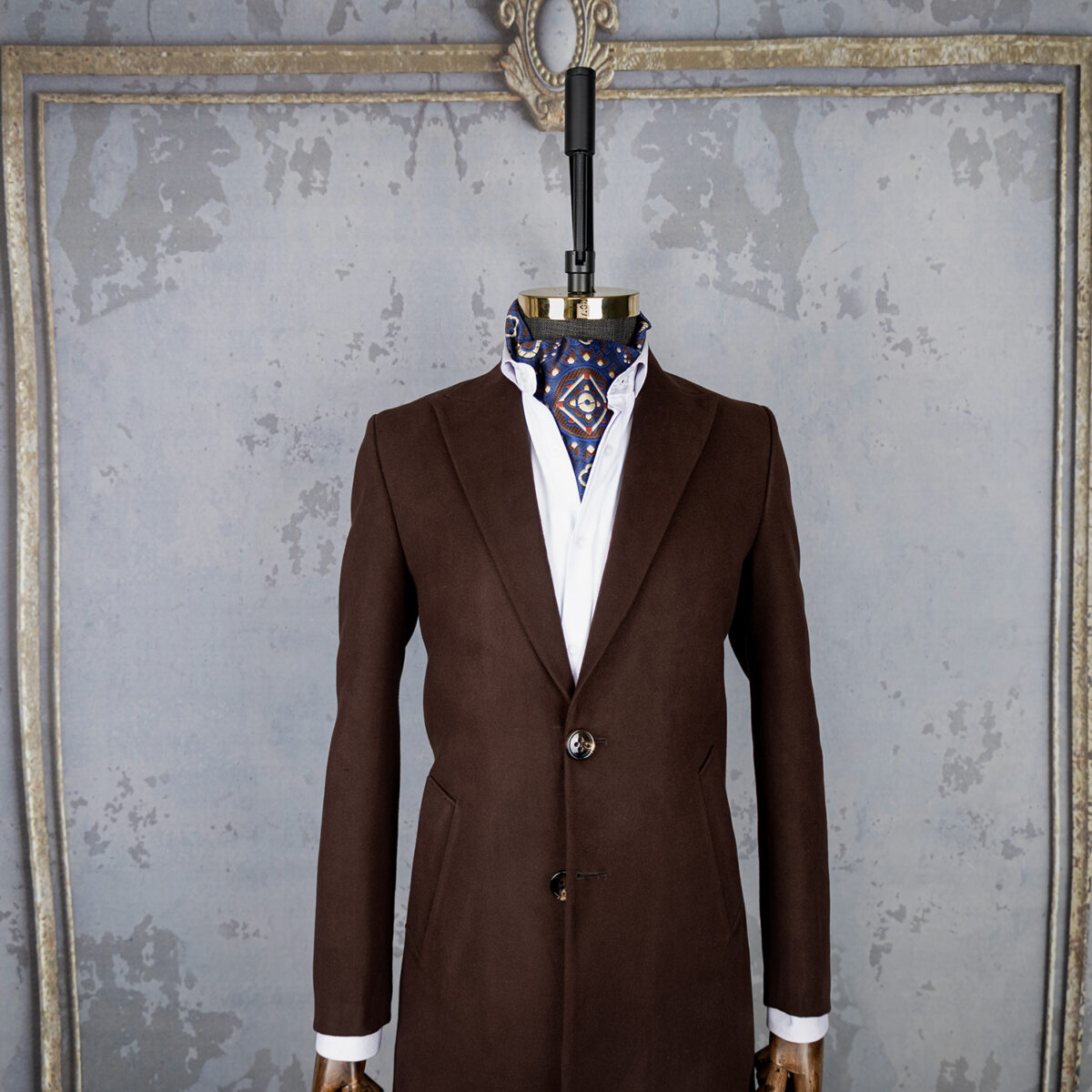 پالتو مردانه قهوه ای ترند