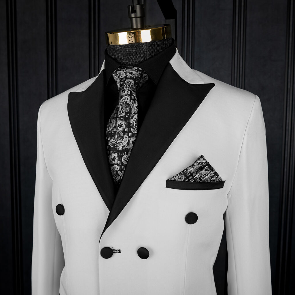 کت شلوار سفید دامادی