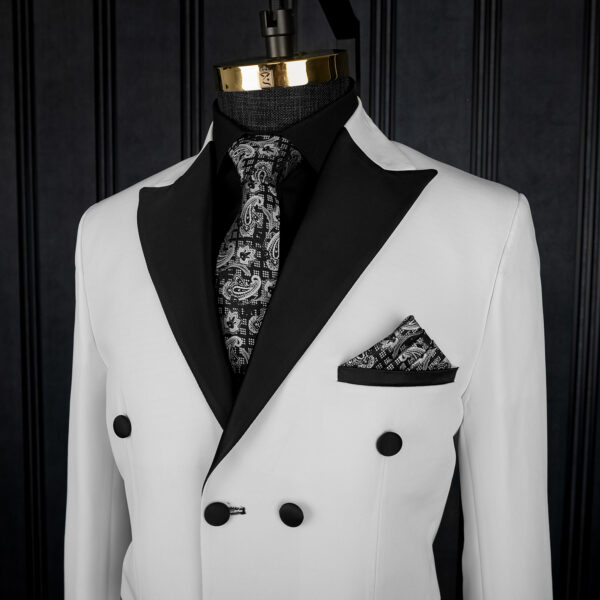 کت شلوار سفید دامادی