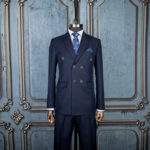 کت و شلوار سرمه ای دبل برست