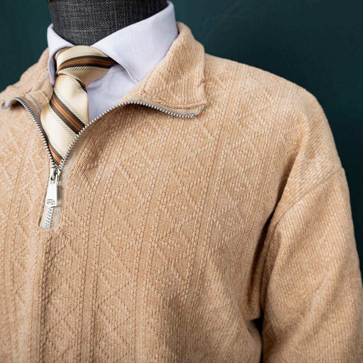 بافت نیم زیپ مردانه - Image 10
