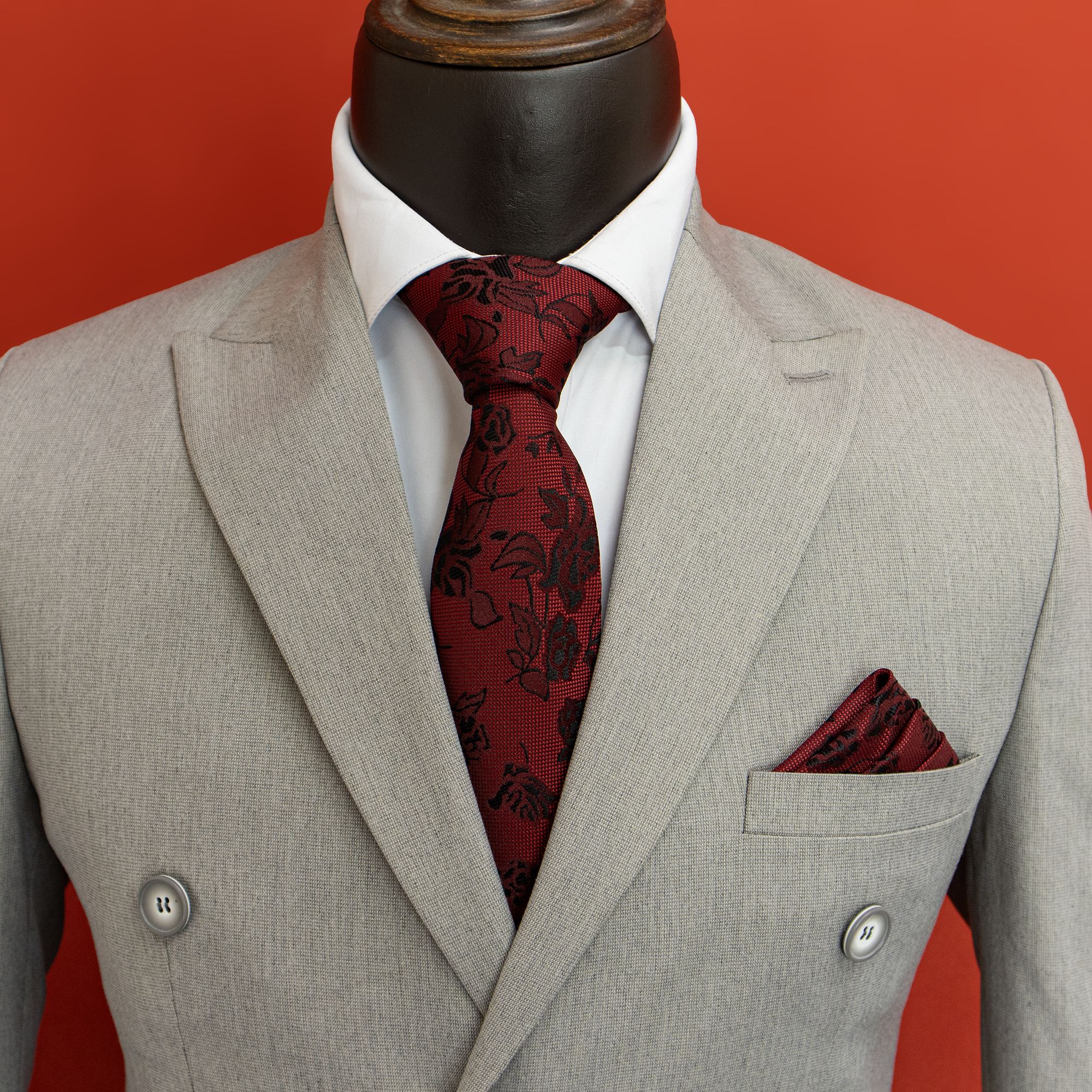 1929 کت شلوار شش دکمه طوسی