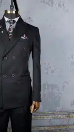 کت شلوار شش دکمه مشکی