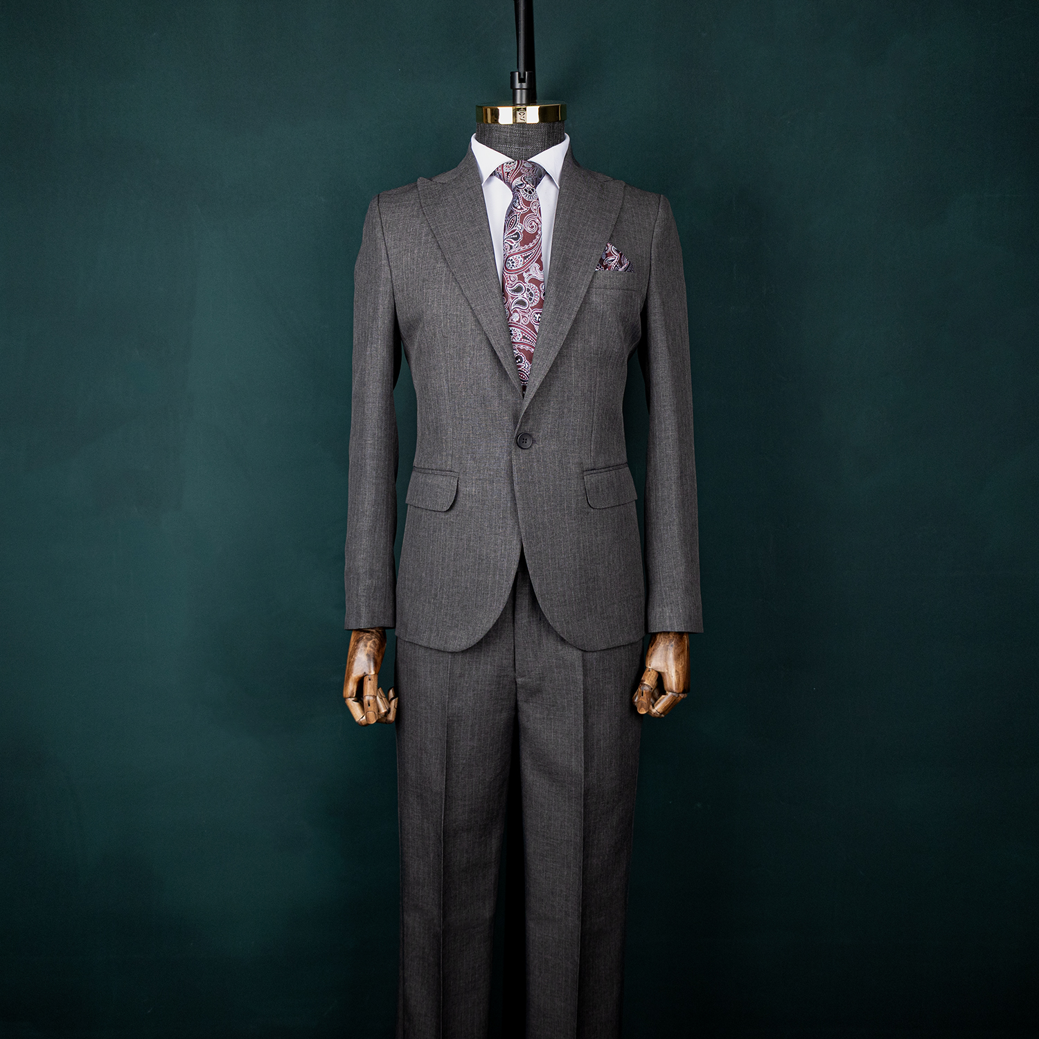 3609 کت و شلوار طوسی دیپلمات محو فاستونی