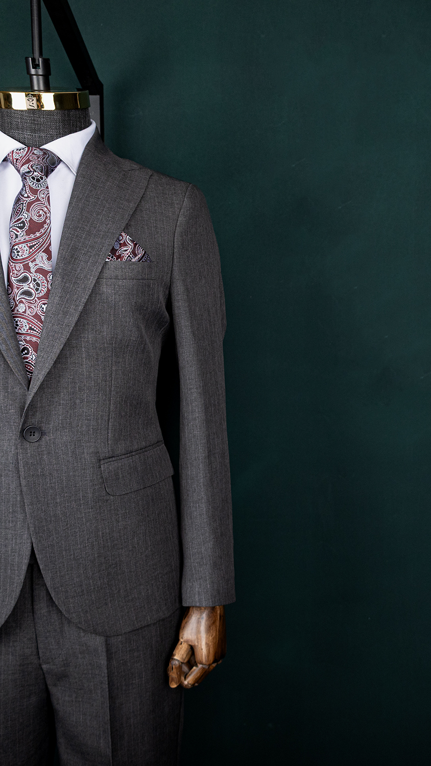 3612 کت و شلوار طوسی اداری