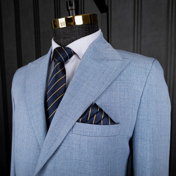 کت شلوار اسلپ آسمانی