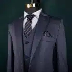 کت و شلوار و جلیقه نیلی