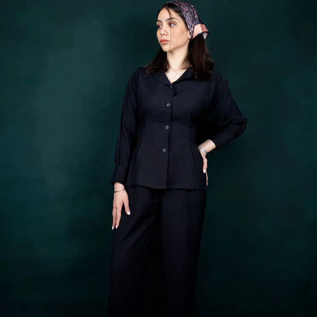 شومیز شلوار پشت بند دار
