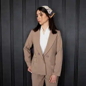 کت و شلوار زنانه هرمس کرم
